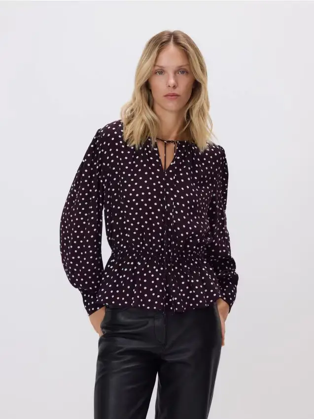 Blusa a pois - multicolore