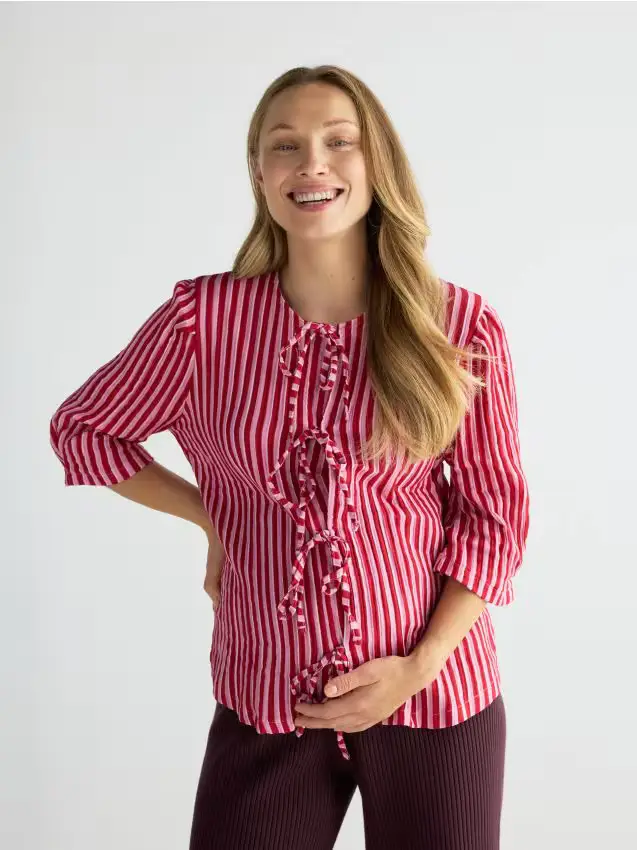 Blusa a righe - multicolore