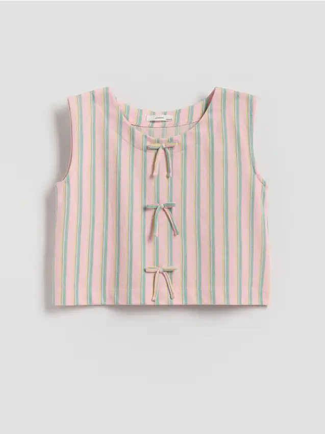 Blusa a righe - multicolore