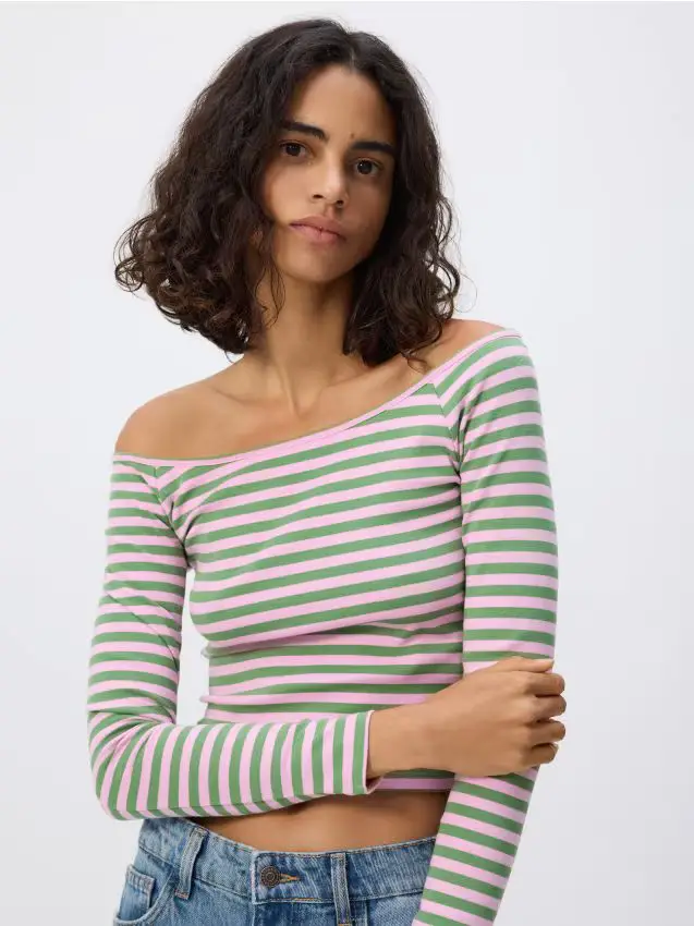 Blusa con scollo dritto - altro