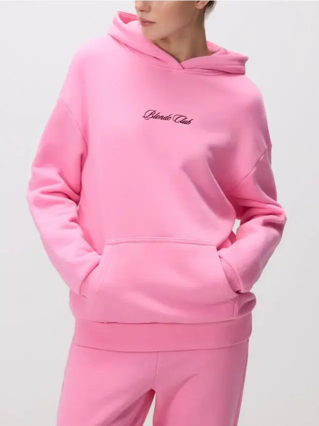 Blusa in cotone con stampa - rosa