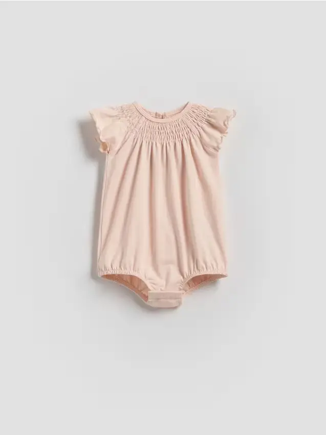 Body con volant - rosa pastello