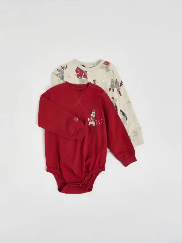 Body in cotone 2 pack - rosso
