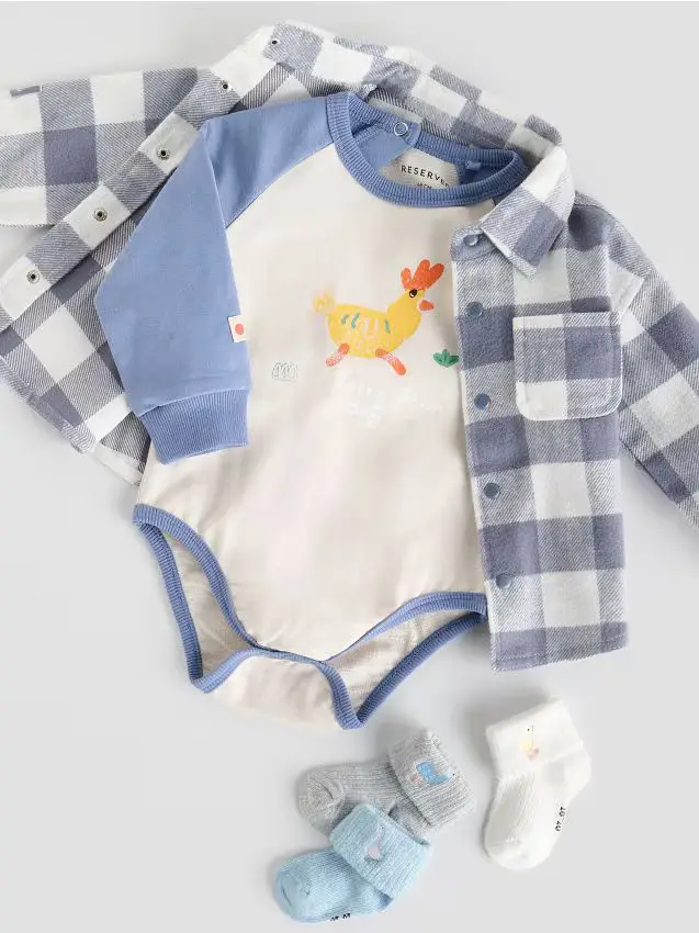 Body in cotone stampato - nude