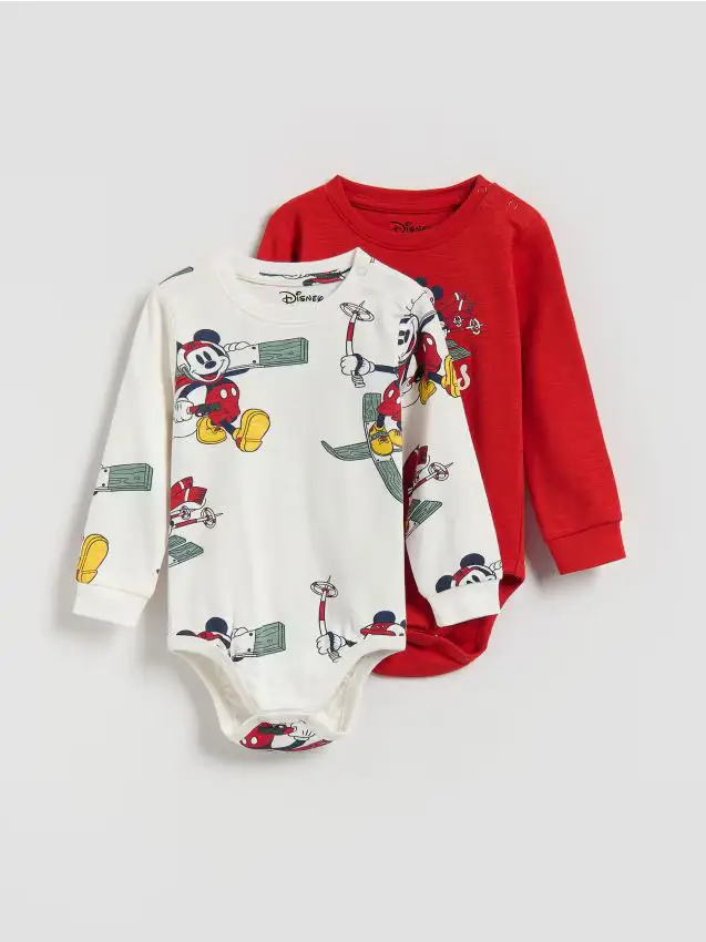 Body in cotone Topolino 2 pack - rosso