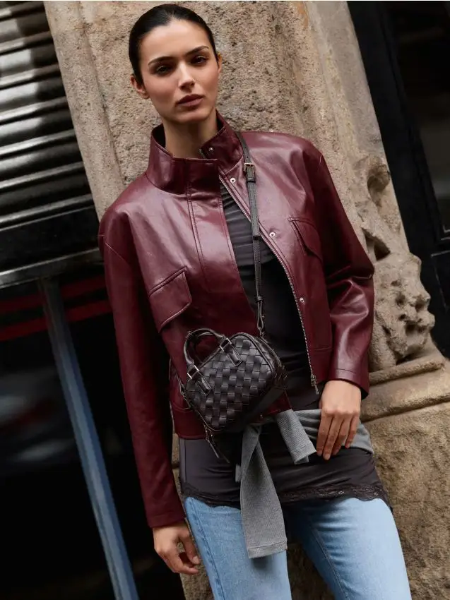 Borsa a spalla di piccole dimensioni - marrone scuro