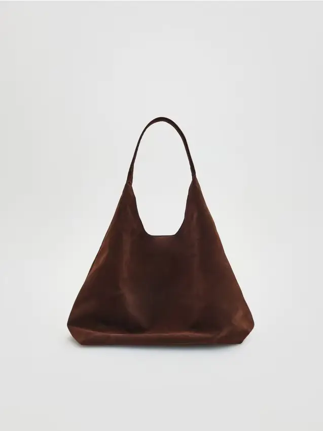 Borsa shopper - marrone polveroso