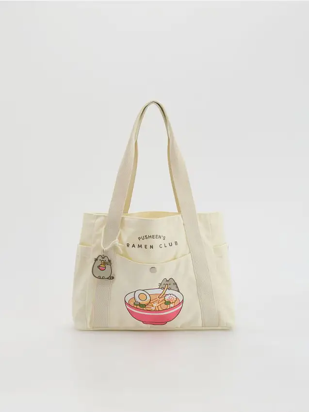 Borsa shopper Pusheen - nude