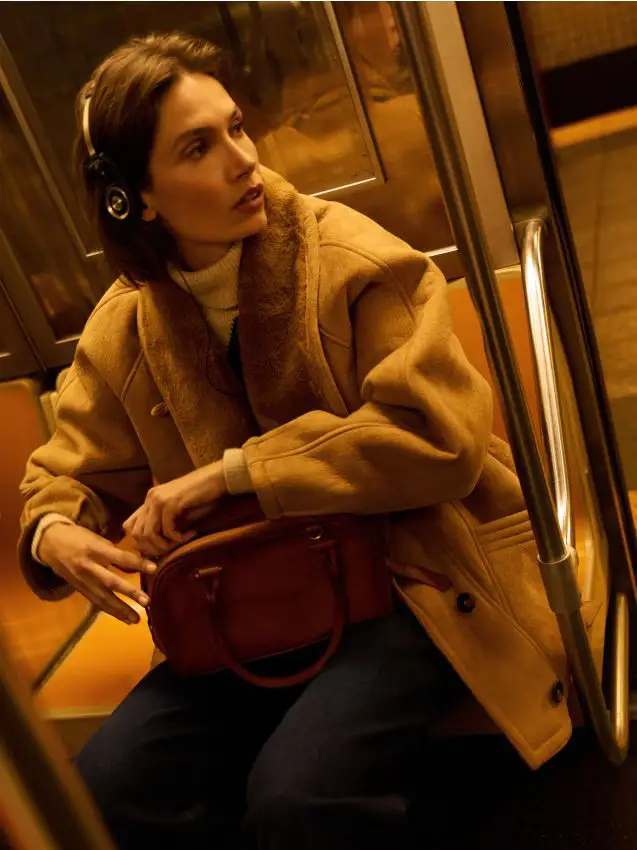 Borsetta a tracolla - marrone dorato