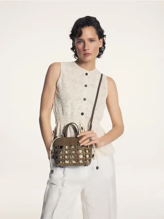 Borsetta a tracolla - marrone dorato