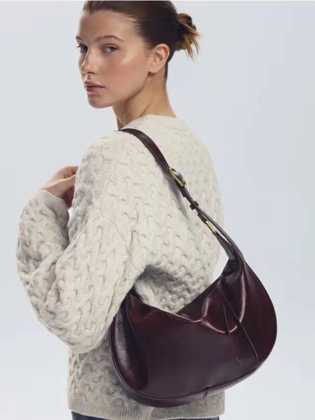 Borsetta a tracolla - mogano