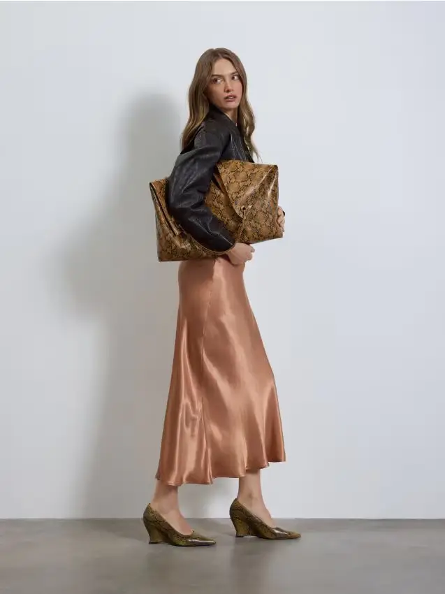 Borsetta hobo con motivo animalier - multicolore