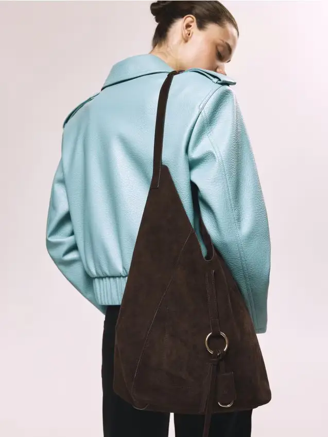 Borsetta hobo - marrone scuro