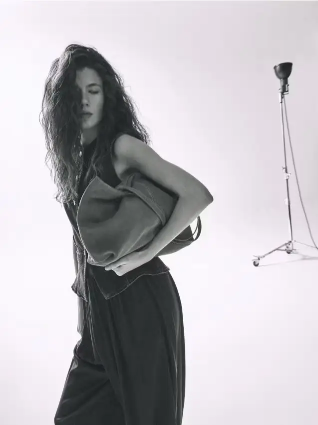 Borsetta in pelle - caffè