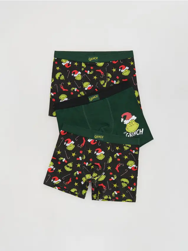 Boxer Grinch confezione da 3 - nero