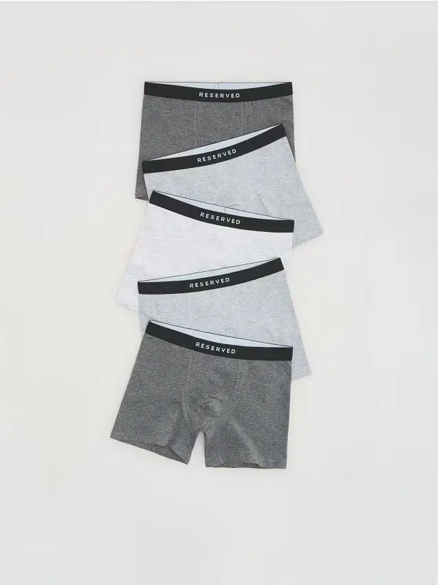 Boxer in cotone confezione da 5 - nero