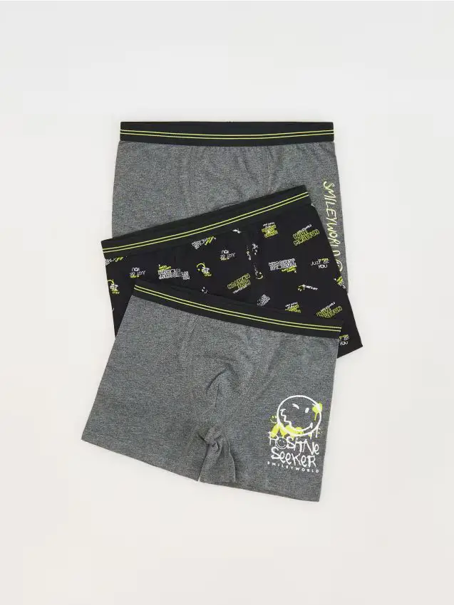 Boxer SmileyWorld® 3 pack - nero