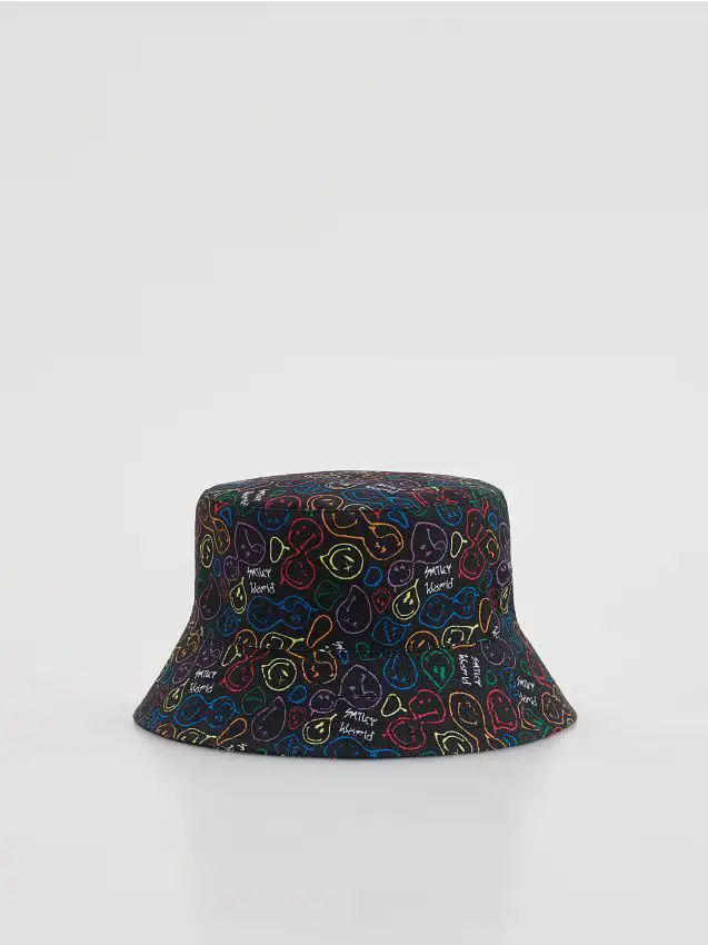 Bucket hat SmileyWorld® - nero