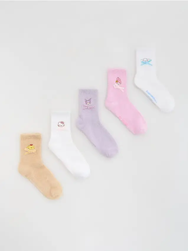 Calze in cotone Hello Kitty 5 pack - multicolore