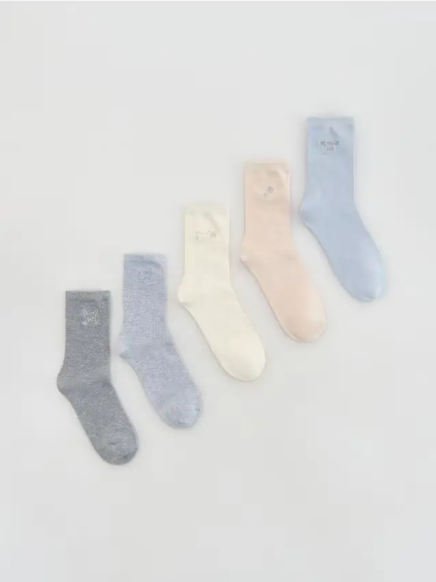 Calze lunghe 5 pezzi - beige