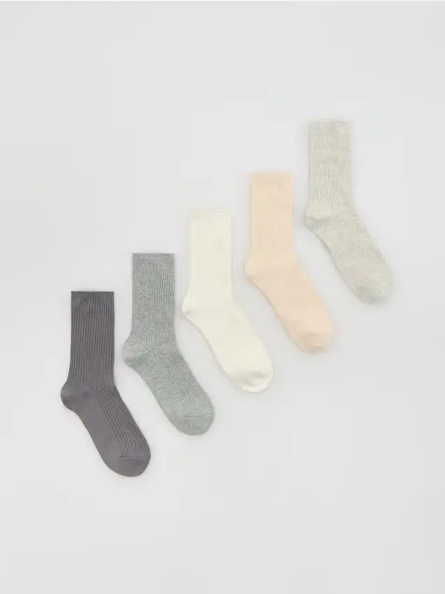 Calze lunghe 5 pezzi - grigio scuro