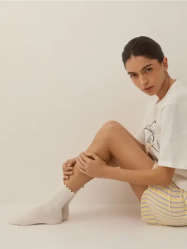 Calze lunghe 5 pezzi - rosa pastello