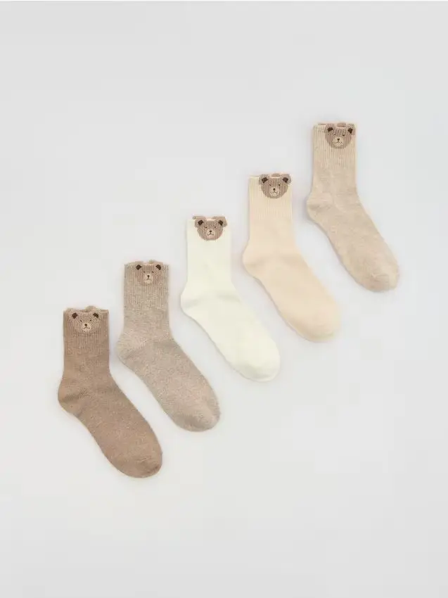 Calzini 5 pack - beige