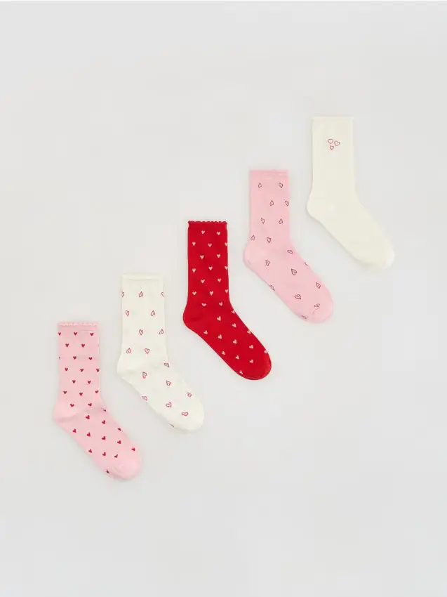 Calzini 5 pack - panna