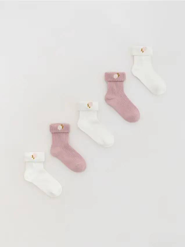 Calzini 5 pack - panna