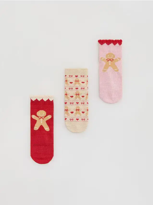 Calzini antiscivolo 3 pack - multicolore