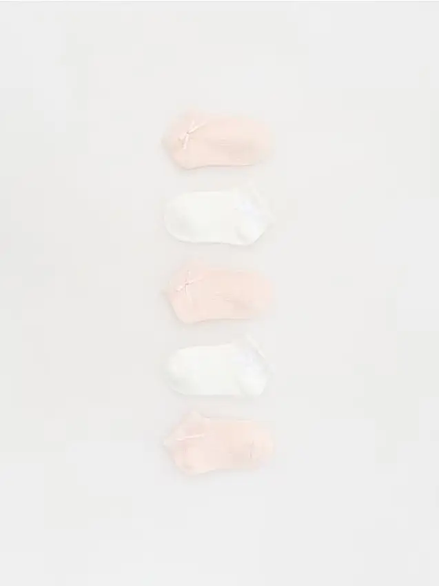 Calzini con fiocco 5 pack - panna