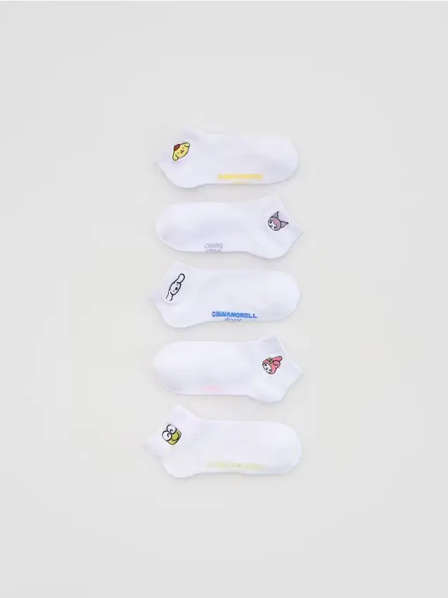 Calzini Hello Kitty and Friends 5 pack - bianco