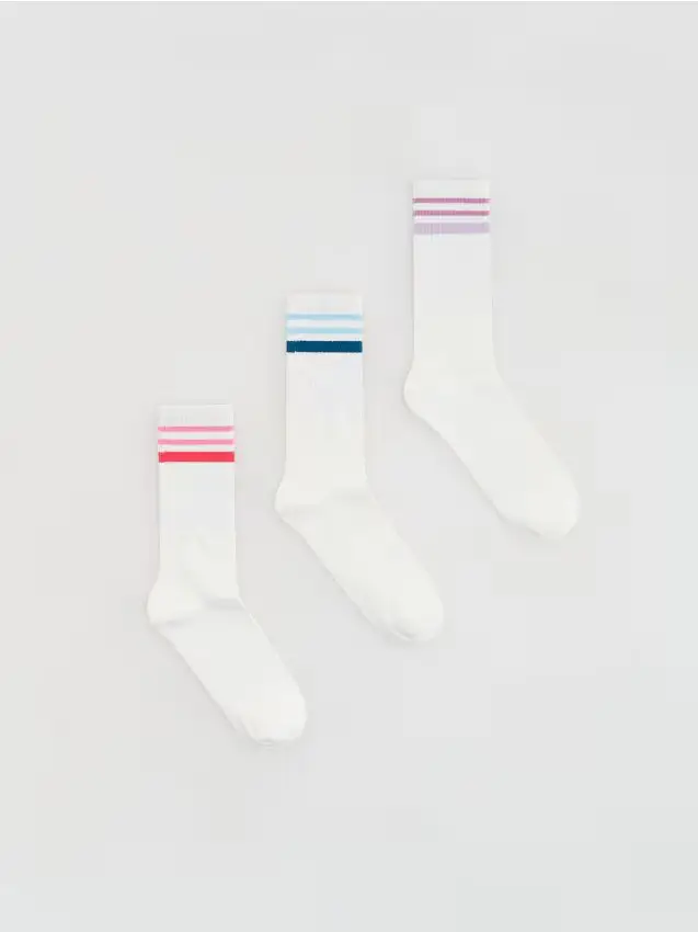 Calzini lunghi 3 pack - panna