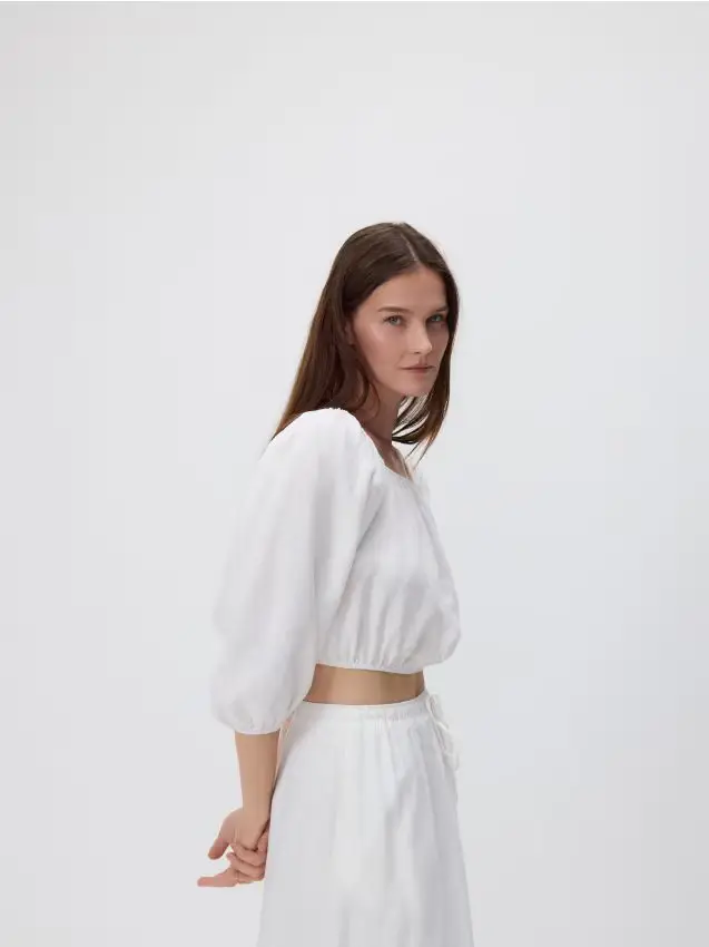 Camicetta in lino - bianco