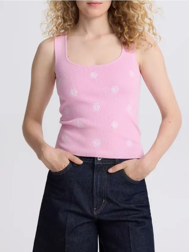 Camicetta in misto viscosa - rosa