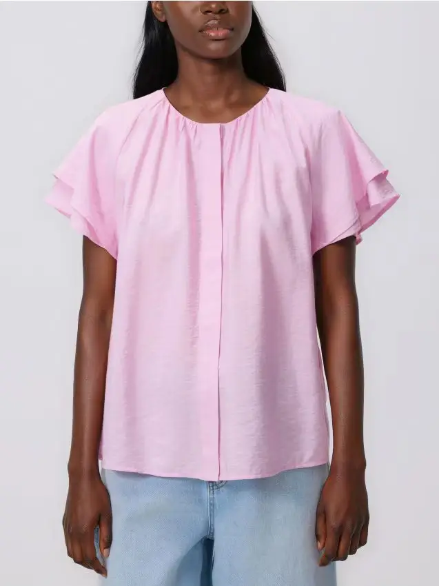 Camicetta in misto viscosa - rosa pastello