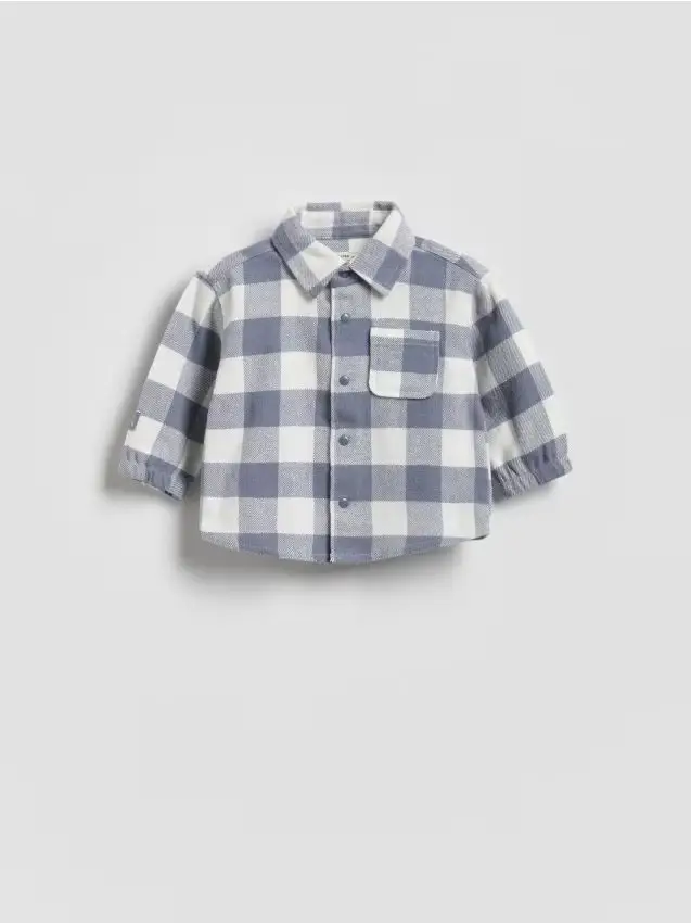 Camicia a quadri - azzurro