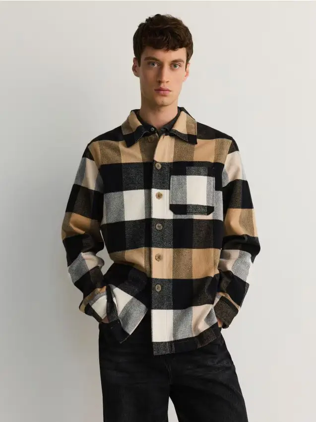 Camicia comfort fit in cotone - multicolore