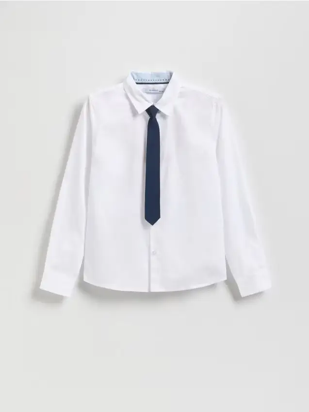 Camicia con cravatta - bianco