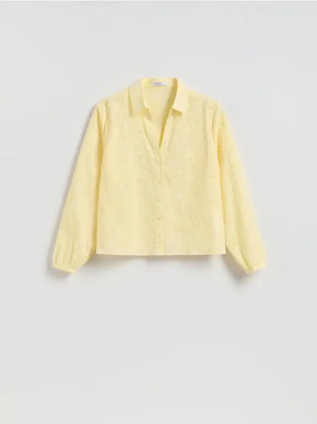 Camicia con ricamo - giallo