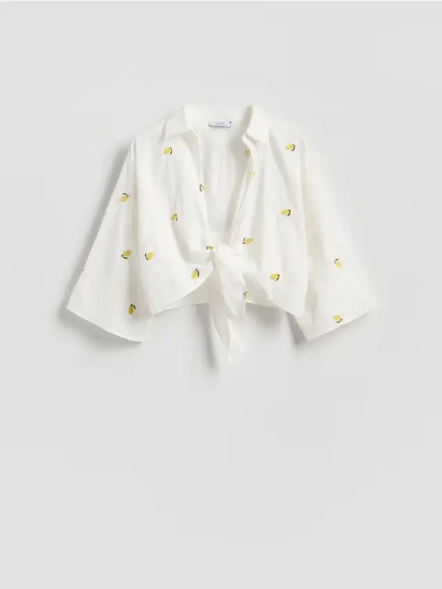 Camicia con ricamo - multicolore