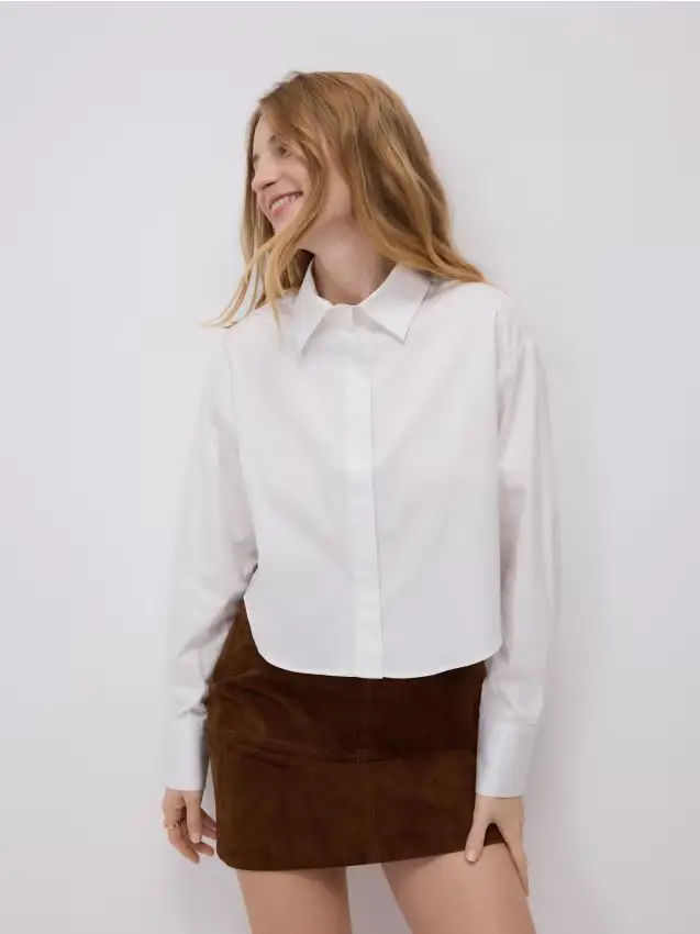 Camicia corta - bianco