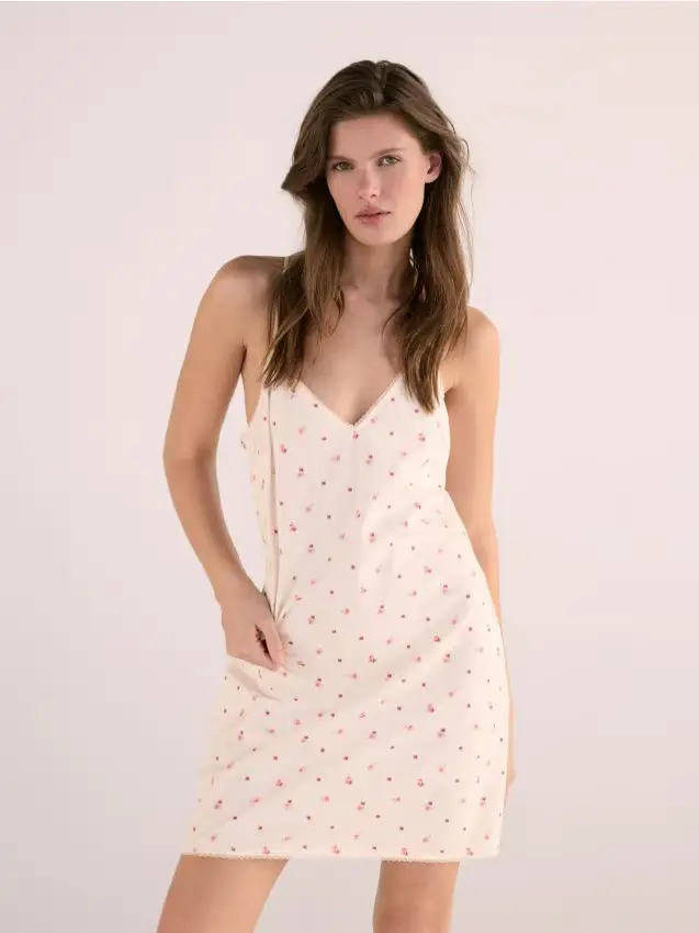 Camicia da note fantasia - nude