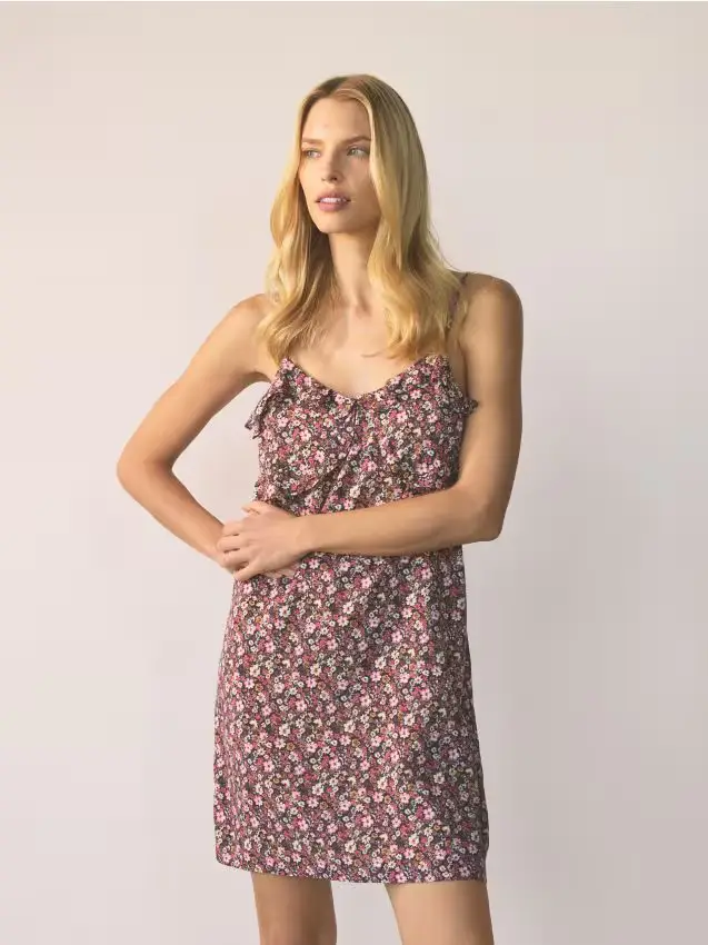 Camicia da note fantasia - viola scuro