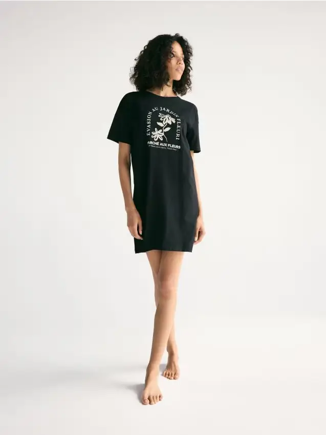 Camicia da notte - nero