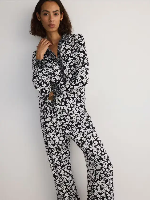 Camicia fantasia in viscosa - multicolore