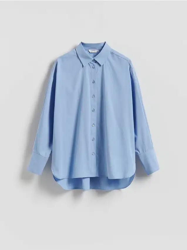 Camicia in cotone - blu