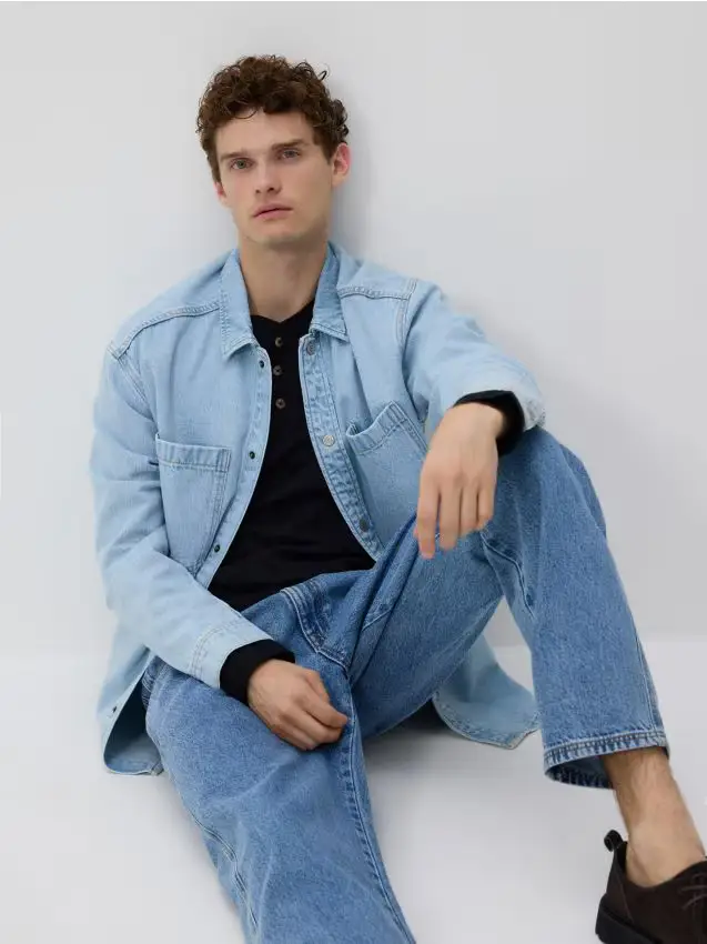 Camicia in jeans comfort fit - blu