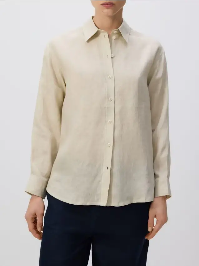 Camicia in lino - grano