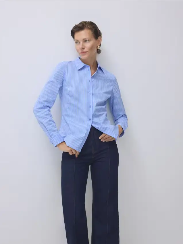 Camicia in misto cotone - multicolore